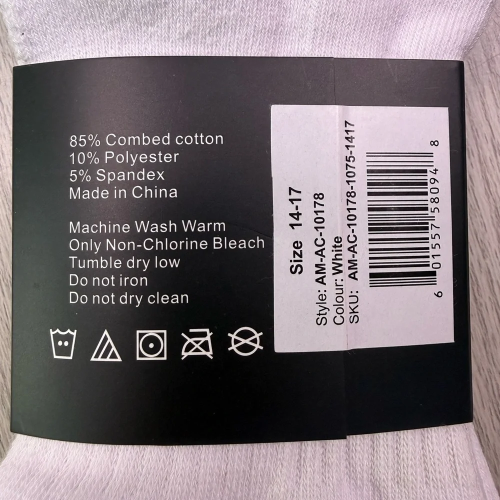 American Tall White Men's Casual Socks‎